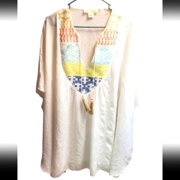 Embroidered Aztec Tunic - Picture 2 of 3